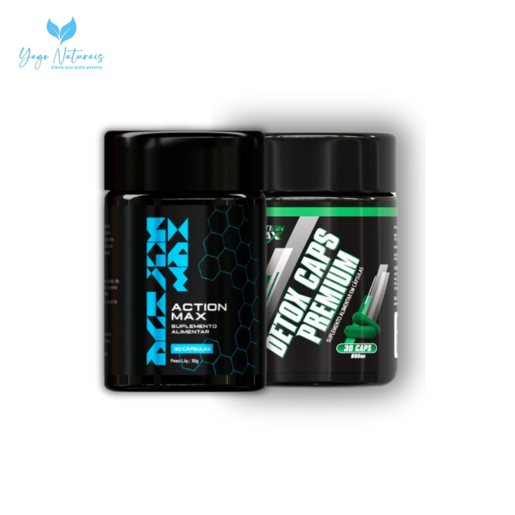 ACTION MAX AZUL + DETOX CAPS PREMIUM -COMBO